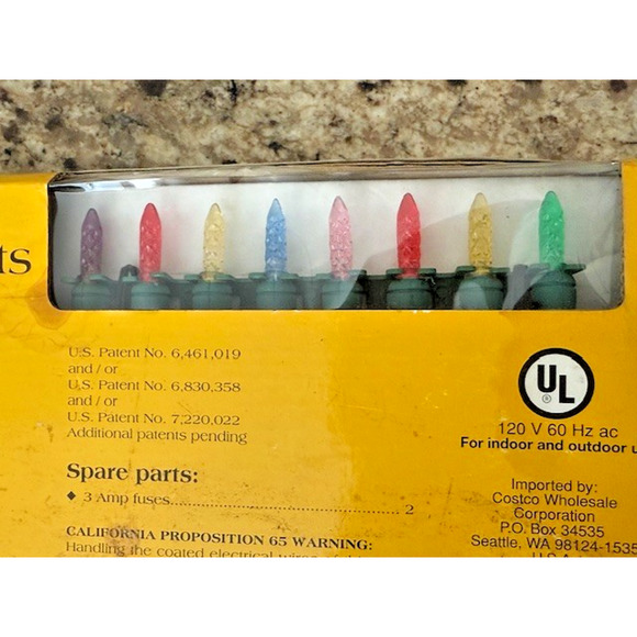 Kirkland Signature Multi Color Christmas MINI Led Light Set 100 Purple Red NEW - Picture 2 of 4